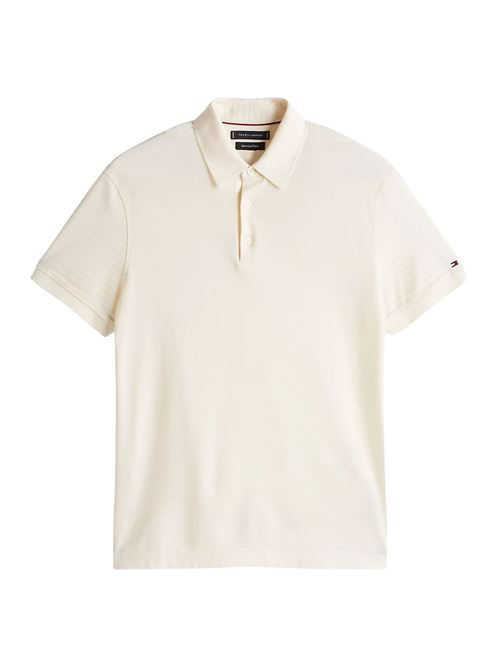 Polo uomo avorio in cotone Tommy Hilfiger | MW0MW38743Z00